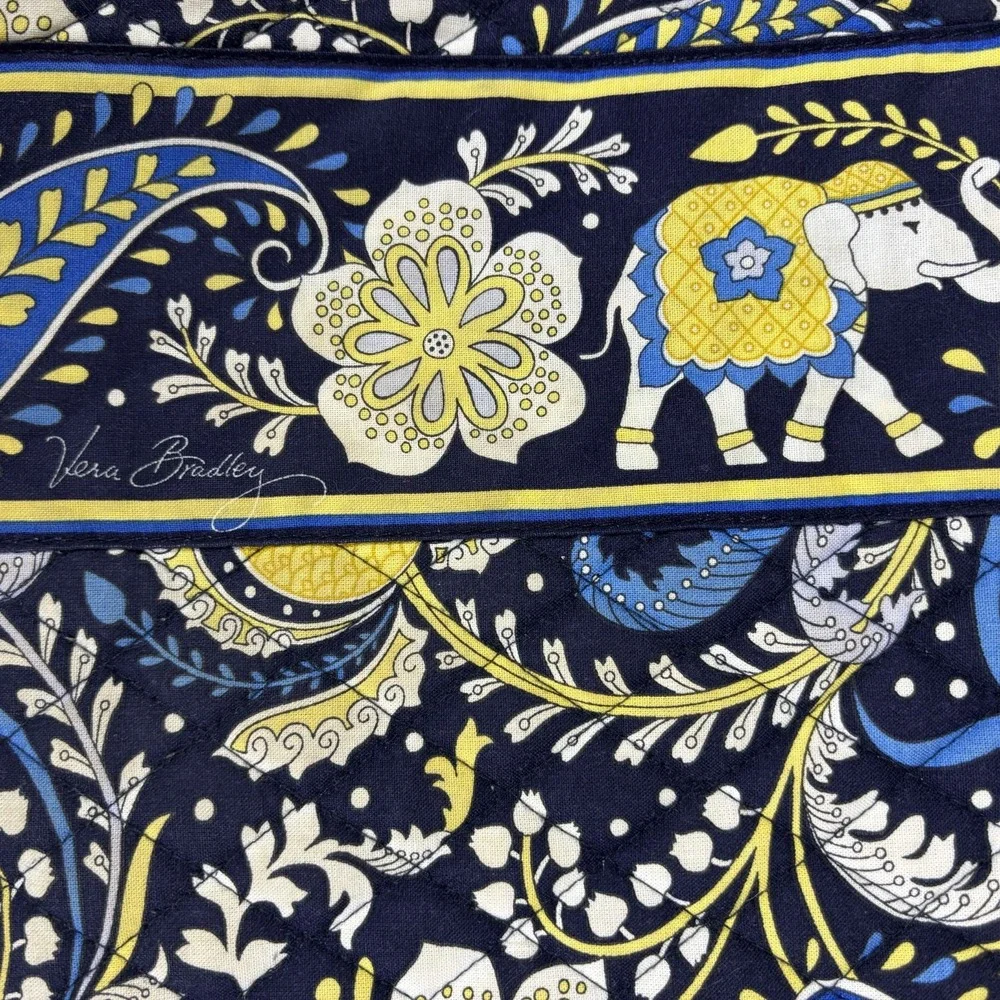 Vera Bradley Ellie Womens Handbag Multicolor Paisley Floral Portfolio Laptop Bag